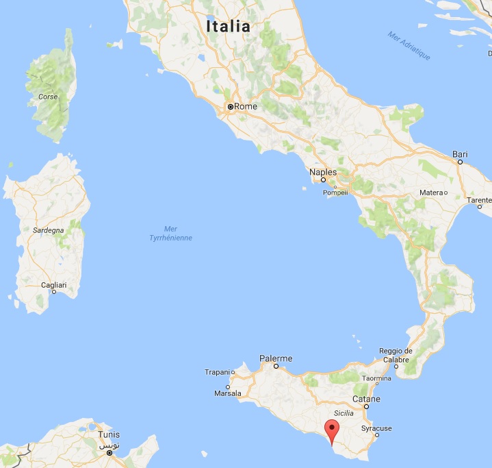 vacanza sicilia sulla mappa